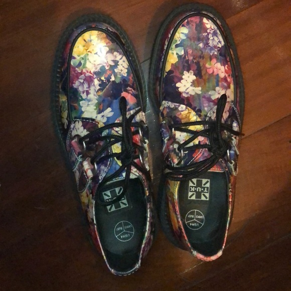T.U.K Shoes - Floral creepers T.U.K Shoes - Floral creepers
